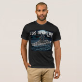 Rakettorpedobootjager Decatur T-shirt (Voorkant volledig)