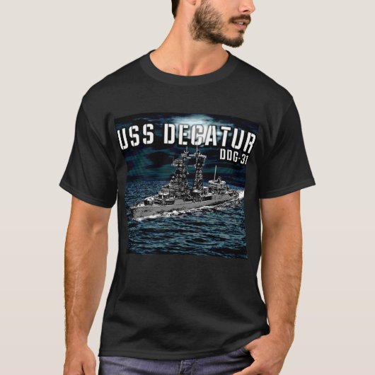 Rakettorpedobootjager Decatur T-shirt (Voorkant)