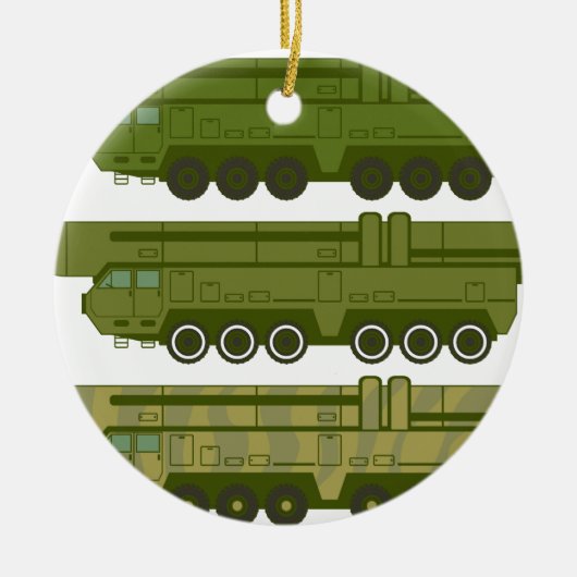 rakettransportvector keramisch ornament (Voorkant)