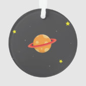 Raketversiering voor ultraviolette ruimtecuut ornament (achterkant)