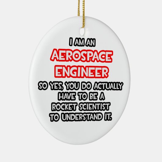 Raketwetenschapper.. Grappige lucht- en ruimtevaar Keramisch Ornament (Rechts)