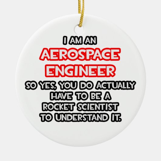 Raketwetenschapper.. Grappige lucht- en ruimtevaar Keramisch Ornament (Voorkant)
