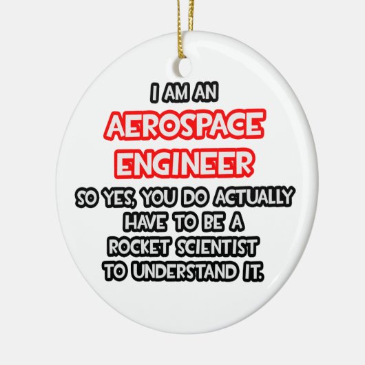 Raketwetenschapper.. Grappige lucht- en ruimtevaar Keramisch Ornament (Links)
