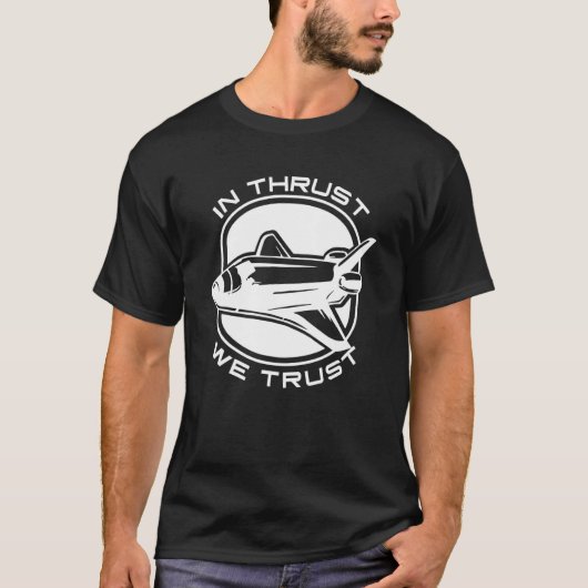 Raketwetenschapper Ruimteschip Graphic Space Shutt T-shirt (Voorkant)