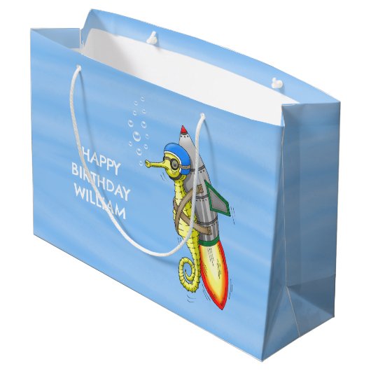 Raketzeehengst Groot Cadeauzakje (Achterkant Gekanteld)