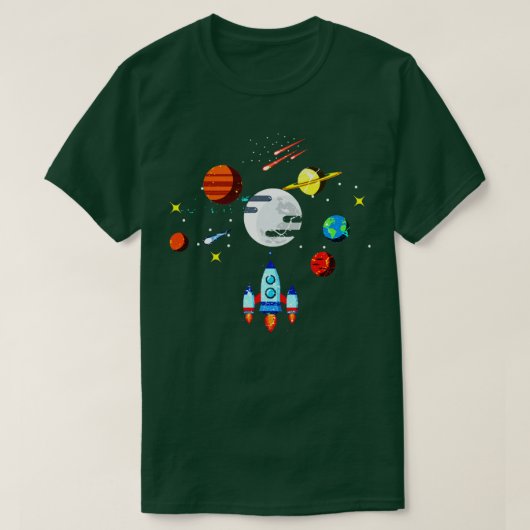 Raketzonnesysteem T-shirt (Design voorkant)