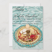 Rakhi flat greeting card feestdagenkaart (Achterkant)
