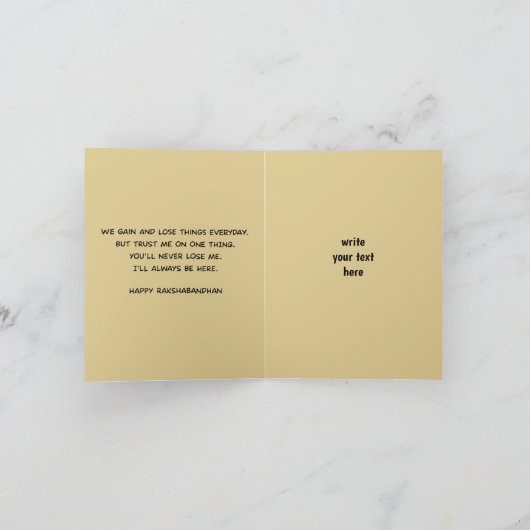 RAKHI KAART (Binnen)