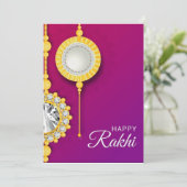 Rakhi-kaart voor broer bedankkaart (Staand voorkant)