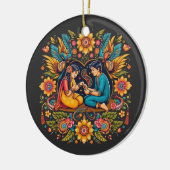 Rakhi Love Keramisch Ornament (Links)