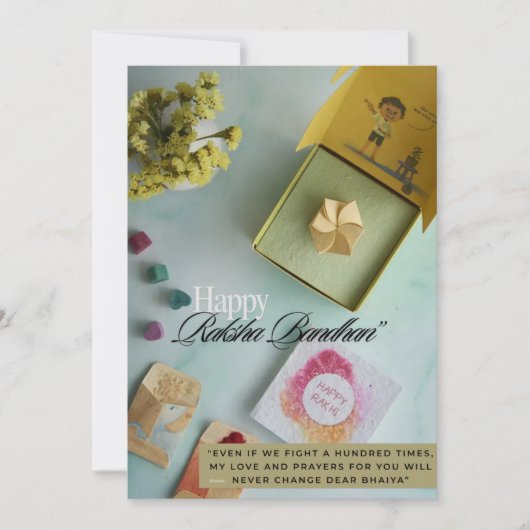 Rakhi-vlakkaart Feestdagenkaart (Voorkant)