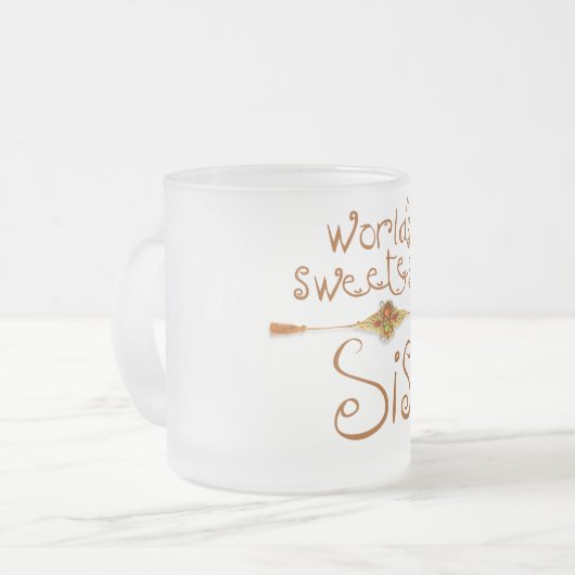 Rakhi - Wereldwijde zestigste zusje Matglas Koffiemok (Voorkant links)