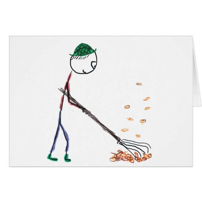 Raking Autumn Leaves (Voorkant Horizontaal)