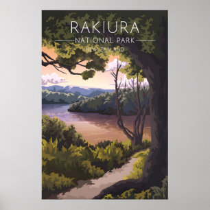 Rakiura National Park Nieuw-Zeeland Reisposter Poster