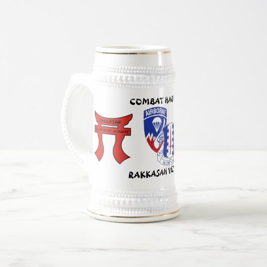 Rakkasan 187th Infantry Regiment Combat Hardened Bierpul (Voorkant links)