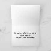 RAKKASAN BIKE BIRTHDAY GREETING KAART (Binnen)