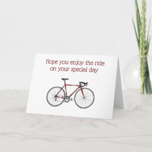 RAKKASAN BIKE BIRTHDAY GREETING KAART