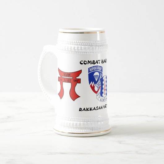 RAKKASAN C co. 3/187 BEER-STEIN, MOK, REISMUG Bierpul (Voorkant links)