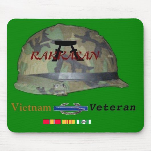 Rakkasan Vietnam Vet mousepad met CIB-ontwerp Muismat (Voorkant)