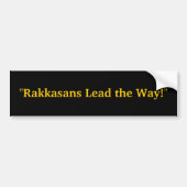 "Rakkasans leiden de weg!" Bumpersticker (Voorkant)