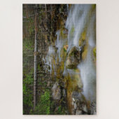 Rakkelboskap met bewegend blauw water legpuzzel (Verticaal)