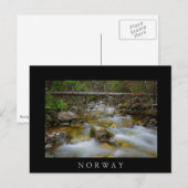 Rakkelboskop in het zwarte briefkaart van Noorwege (Voorkant / Achterkant)