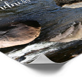 Rakken in de Natuur van de Stroom Abstract Inspire Poster (Hoek)