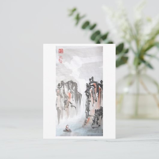 Rakken in het noordelijk Chinese landschap Briefkaart (Staand voorkant)