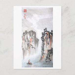 Rakken in het noordelijk Chinese landschap Briefkaart