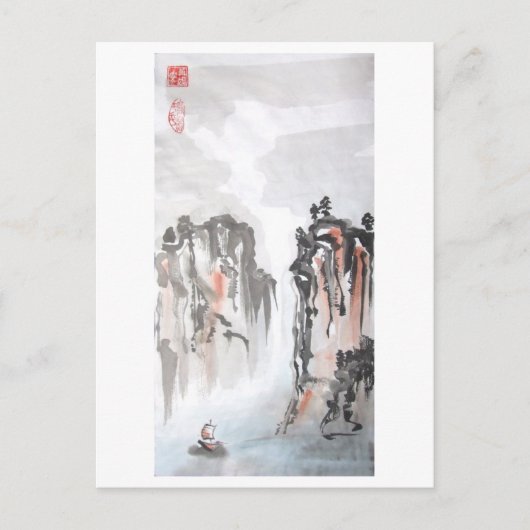 Rakken in het noordelijk Chinese landschap Briefkaart (Voorkant)