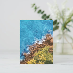 Rakken in het zee, boven uitzicht 1 feestdagenkaart