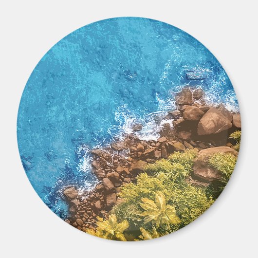 Rakken in het zee, boven uitzicht 1 magneet (Voorkant)