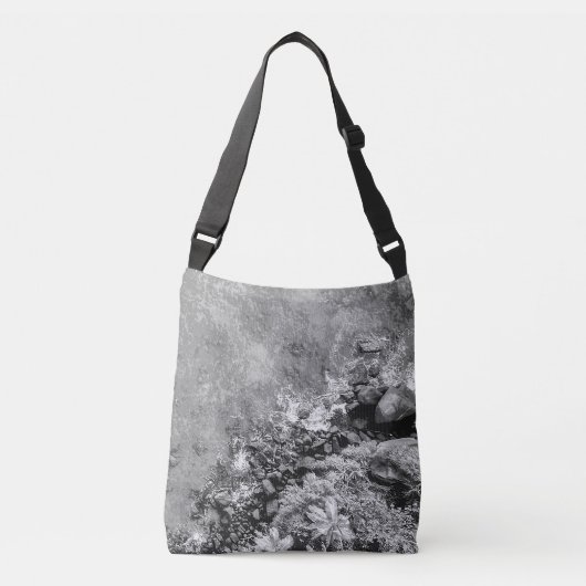 Rakken in het zee, boven uitzicht 2 crossbody tas (Voorkant)