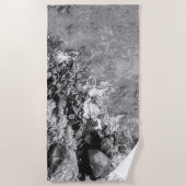 Rakken in het zee, boven uitzicht 2 strandlaken (Voorkant)