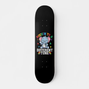 Rakken naar een ander Tune Cute Elephant Autism Persoonlijk Skateboard