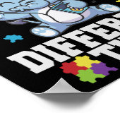 Rakken naar een ander Tune Cute Elephant Autism Poster (Hoek)