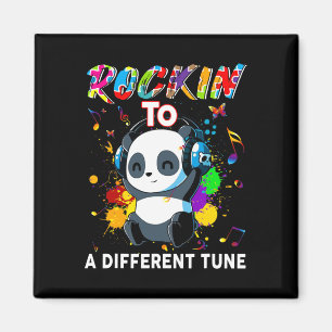 Rakken naar een ander Tune Panda Autisme bewustzij Magneet
