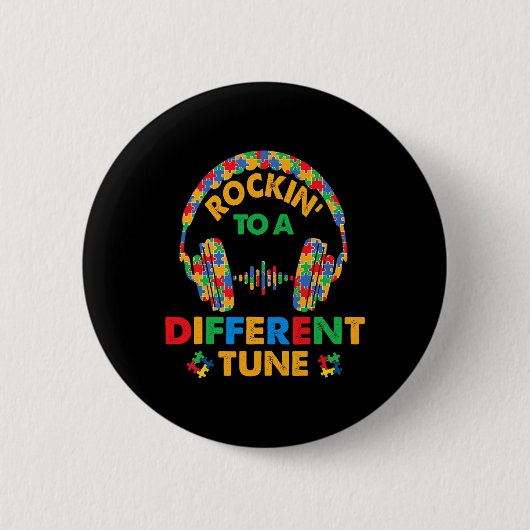 Rakken naar een ander tunnelauditief Kind Ronde Button 5,7 Cm (Voorkant)