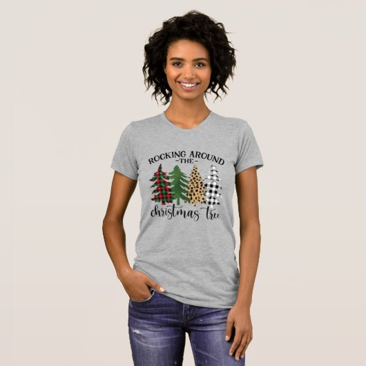 Rakken rond de kerstboom t-shirt (Voorkant volledig)