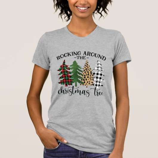 Rakken rond de kerstboom t-shirt (Voorkant)