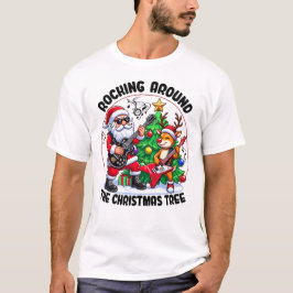 Rakken rond de kerstboom t-shirt