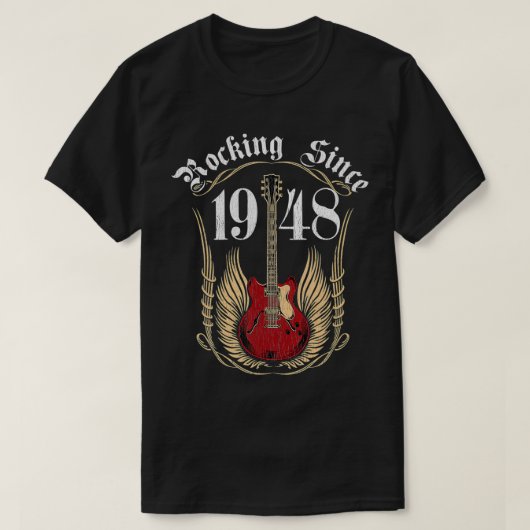 Rakken sinds 1948 73 jaar oud cadeau t-shirt (Design voorkant)