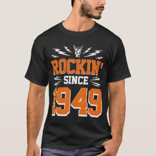 Rakken sinds 1949 73e verjaardag Classic Rock Musi T-shirt
