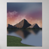 Rakker berglandschap Poster (Voorkant)