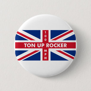 Rakker omhoog ronde button 5,7 cm