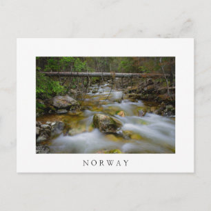 Rakker woud maakt witte tekst briefkaart