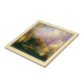 Rakkeramische tegel tegeltje (Zijkant)