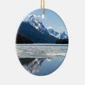 Rakkerbergen reflecterend in het meer van Maligne Keramisch Ornament (Rechts)