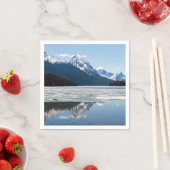 Rakkerbergen reflectie in het meer van Maligne Servet (Insitu)