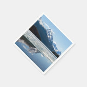 Rakkerbergen reflectie in het meer van Maligne Servet (Hoek)